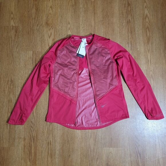Nike Run Division Storm Fit Running Jacket Down Fill Dri-Fit Red Size Medium M - Picture 1 of 13